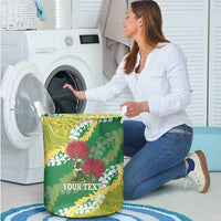 Personalized Leilehua Hawaii High School Laundry Basket Puakenikeni Lei Hawaiian Pattern LT14 - Polynesian Pride