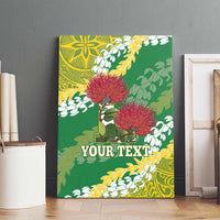 Personalized Leilehua Hawaii High School Canvas Wall Art Puakenikeni Lei Hawaiian Pattern LT14 - Polynesian Pride
