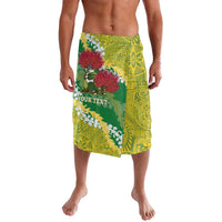 Personalized Leilehua Hawaii High School Lavalava Puakenikeni Lei Hawaiian Pattern LT14 Green - Polynesian Pride