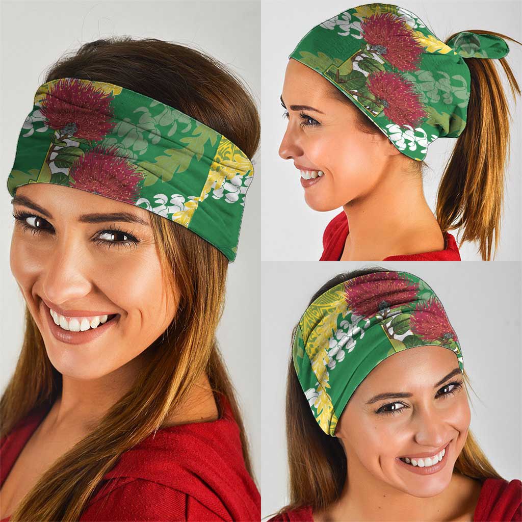 Personalized Leilehua Hawaii High School Neck Gaiter Puakenikeni Lei Hawaiian Pattern LT14 - Polynesian Pride