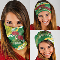 Personalized Leilehua Hawaii High School Neck Gaiter Puakenikeni Lei Hawaiian Pattern LT14 - Polynesian Pride