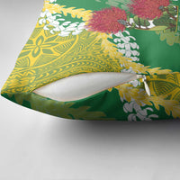 Personalized Leilehua Hawaii High School Pillow Cover Puakenikeni Lei Hawaiian Pattern LT14 - Polynesian Pride