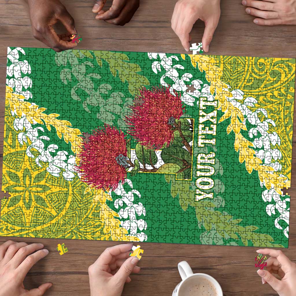 Personalized Leilehua Hawaii High School Puzzle Puakenikeni Lei Hawaiian Pattern LT14 - Polynesian Pride