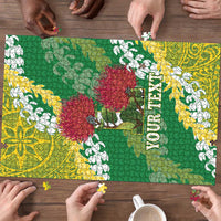 Personalized Leilehua Hawaii High School Puzzle Puakenikeni Lei Hawaiian Pattern LT14 - Polynesian Pride