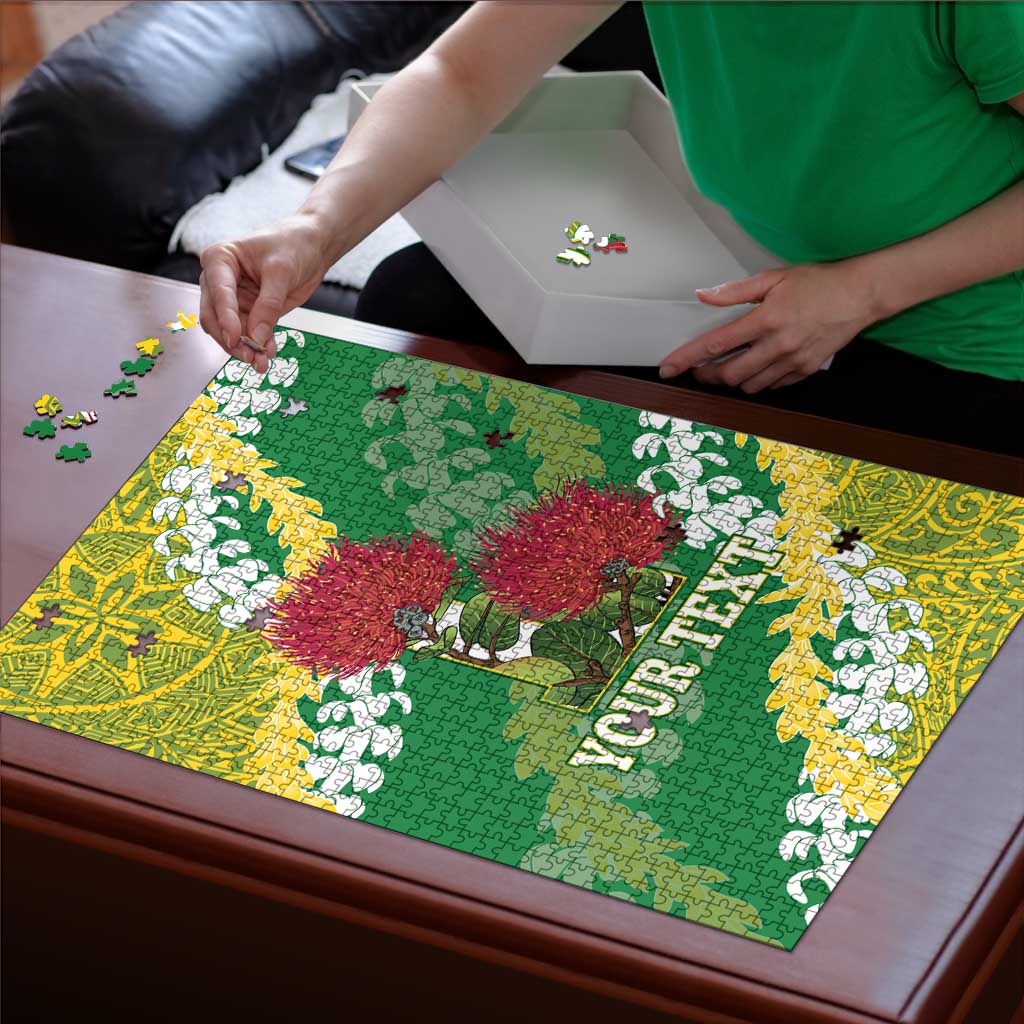 Personalized Leilehua Hawaii High School Puzzle Puakenikeni Lei Hawaiian Pattern LT14 - Polynesian Pride