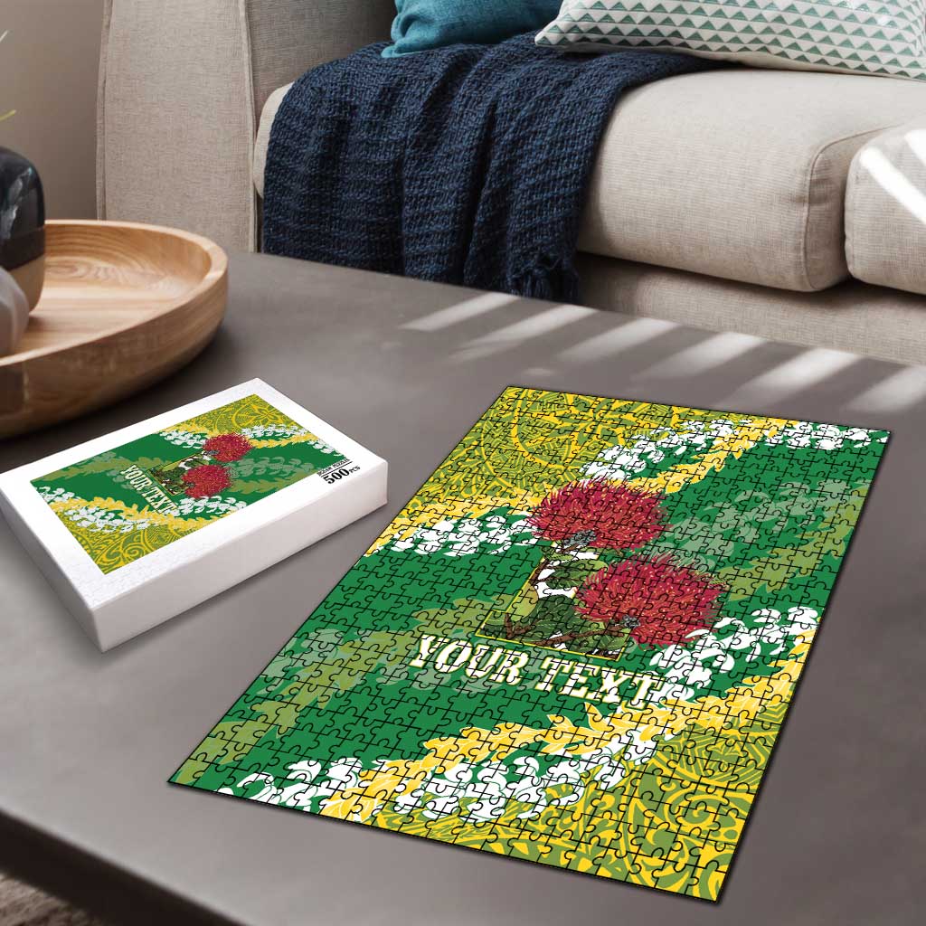 Personalized Leilehua Hawaii High School Puzzle Puakenikeni Lei Hawaiian Pattern LT14 - Polynesian Pride