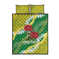 Personalized Leilehua Hawaii High School Quilt Bed Set Puakenikeni Lei Hawaiian Pattern LT14 - Polynesian Pride