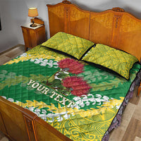 Personalized Leilehua Hawaii High School Quilt Bed Set Puakenikeni Lei Hawaiian Pattern LT14 - Polynesian Pride