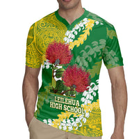 Personalized Leilehua Hawaii High School Rugby Jersey Puakenikeni Lei Hawaiian Pattern LT14 - Polynesian Pride