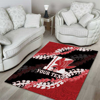 Personalized Kalani Hawaii High School Area Rug Puakenikeni Lei Hawaiian Pattern LT14 - Polynesian Pride