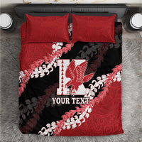 Personalized Kalani Hawaii High School Bedding Set Puakenikeni Lei Hawaiian Pattern LT14 Red - Polynesian Pride