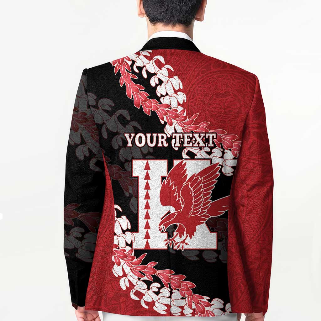 Personalized Kalani Hawaii High School Blazer Puakenikeni Lei Hawaiian Pattern LT14 - Polynesian Pride