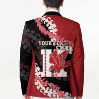 Personalized Kalani Hawaii High School Blazer Puakenikeni Lei Hawaiian Pattern LT14 - Polynesian Pride