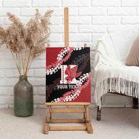 Personalized Kalani Hawaii High School Canvas Wall Art Puakenikeni Lei Hawaiian Pattern LT14 - Polynesian Pride
