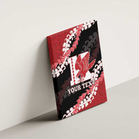 Personalized Kalani Hawaii High School Canvas Wall Art Puakenikeni Lei Hawaiian Pattern LT14 - Polynesian Pride