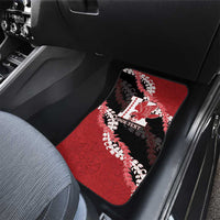 Personalized Kalani Hawaii High School Car Mats Puakenikeni Lei Hawaiian Pattern LT14 - Polynesian Pride