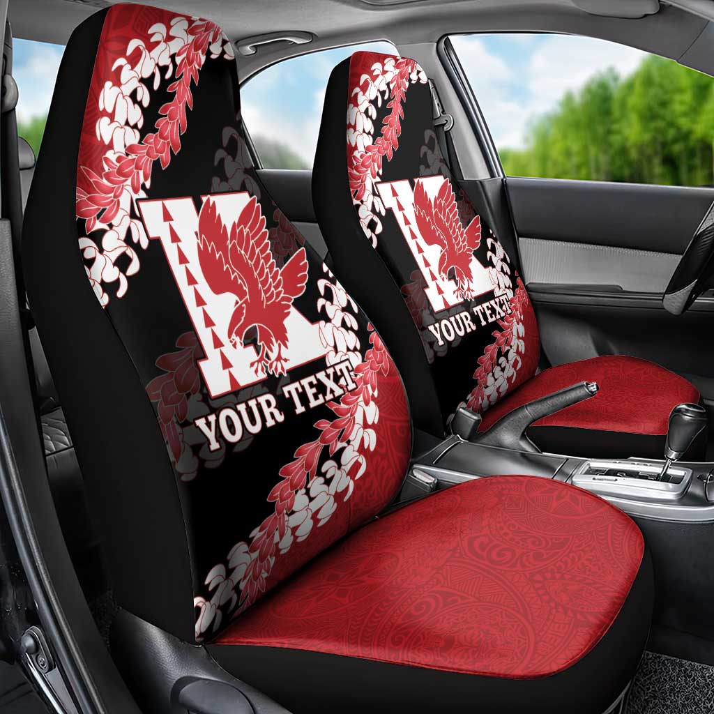 Personalized Kalani Hawaii High School Car Seat Cover Puakenikeni Lei Hawaiian Pattern LT14 - Polynesian Pride