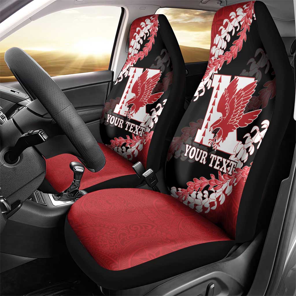 Personalized Kalani Hawaii High School Car Seat Cover Puakenikeni Lei Hawaiian Pattern LT14 - Polynesian Pride