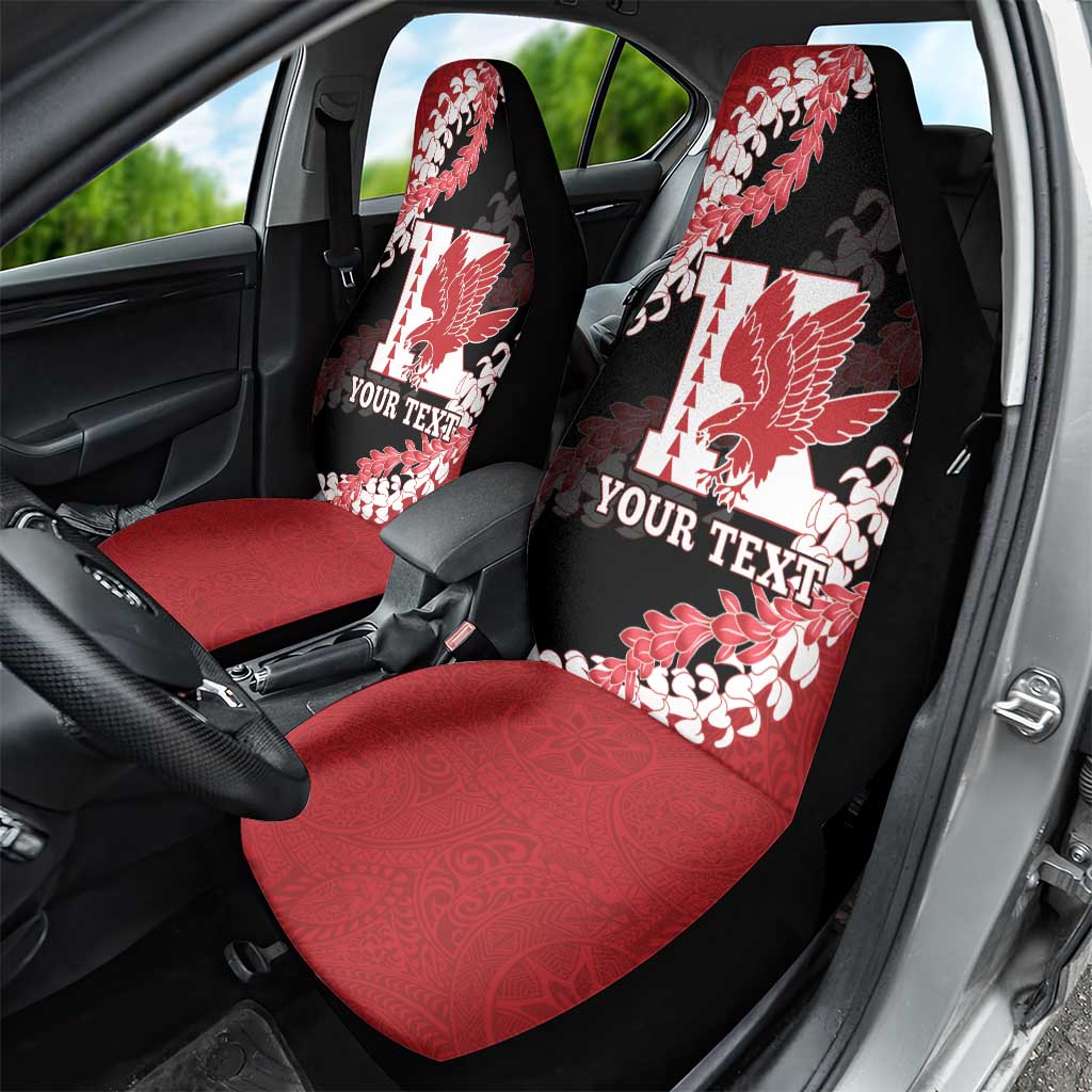 Personalized Kalani Hawaii High School Car Seat Cover Puakenikeni Lei Hawaiian Pattern LT14 - Polynesian Pride