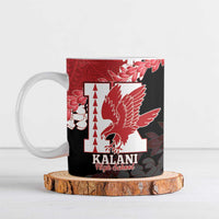 Personalized Kalani Hawaii High School Ceramic Mug Puakenikeni Lei Hawaiian Pattern LT14 Red - Polynesian Pride