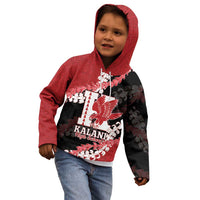 Personalized Kalani Hawaii High School Kid Hoodie Puakenikeni Lei Hawaiian Pattern LT14 - Polynesian Pride