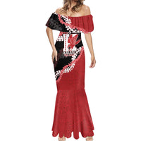 Personalized Kalani Hawaii High School Mermaid Dress Puakenikeni Lei Hawaiian Pattern LT14 - Polynesian Pride