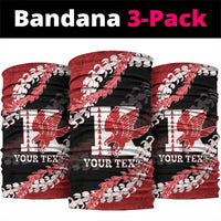 Personalized Kalani Hawaii High School Neck Gaiter Puakenikeni Lei Hawaiian Pattern LT14 package One Size: 25*50cm Red - Polynesian Pride