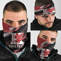 Personalized Kalani Hawaii High School Neck Gaiter Puakenikeni Lei Hawaiian Pattern LT14 - Polynesian Pride