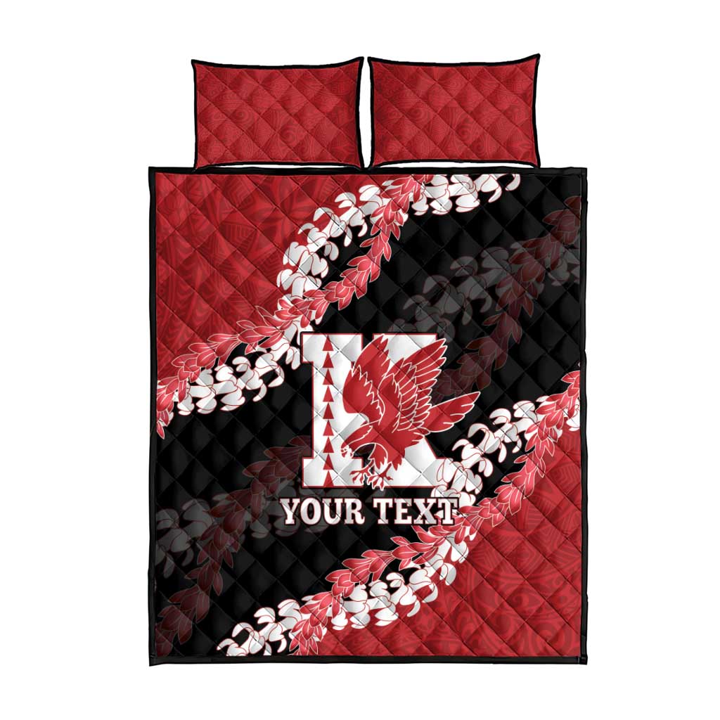 Personalized Kalani Hawaii High School Quilt Bed Set Puakenikeni Lei Hawaiian Pattern LT14 - Polynesian Pride