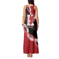 Personalized Kalani Hawaii High School Tank Maxi Dress Puakenikeni Lei Hawaiian Pattern LT14 - Polynesian Pride