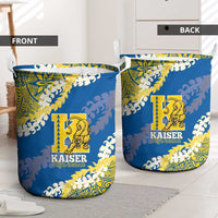 Kaiser Hawaii High School Laundry Basket Puakenikeni Lei Hawaiian Pattern LT14 - Polynesian Pride