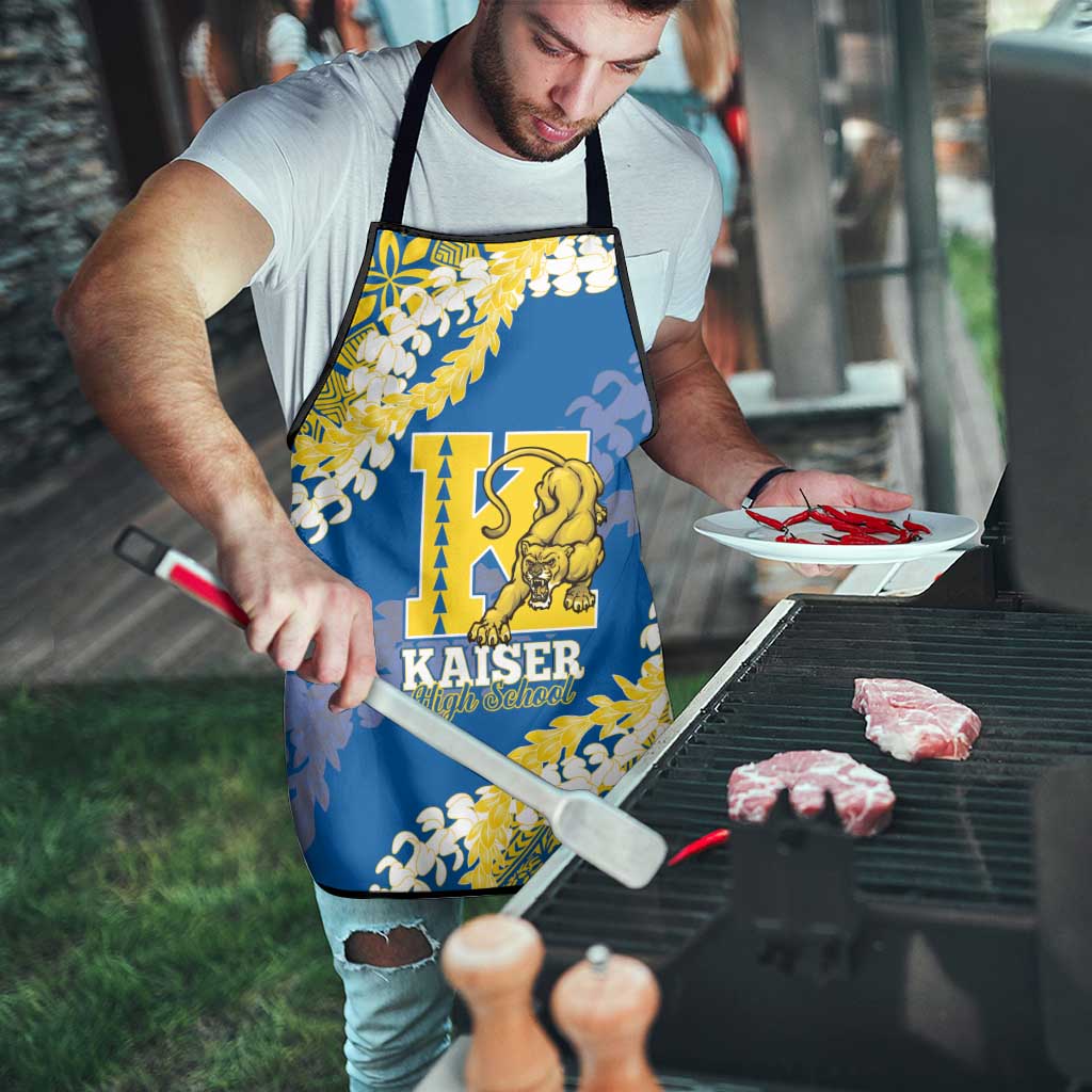 Kaiser Hawaii High School Apron Puakenikeni Lei Hawaiian Pattern LT14 - Polynesian Pride