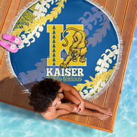 Kaiser Hawaii High School Beach Blanket Puakenikeni Lei Hawaiian Pattern LT14 - Polynesian Pride