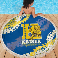 Kaiser Hawaii High School Beach Blanket Puakenikeni Lei Hawaiian Pattern LT14 - Polynesian Pride