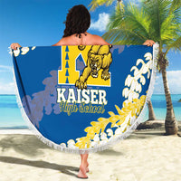 Kaiser Hawaii High School Beach Blanket Puakenikeni Lei Hawaiian Pattern LT14 - Polynesian Pride