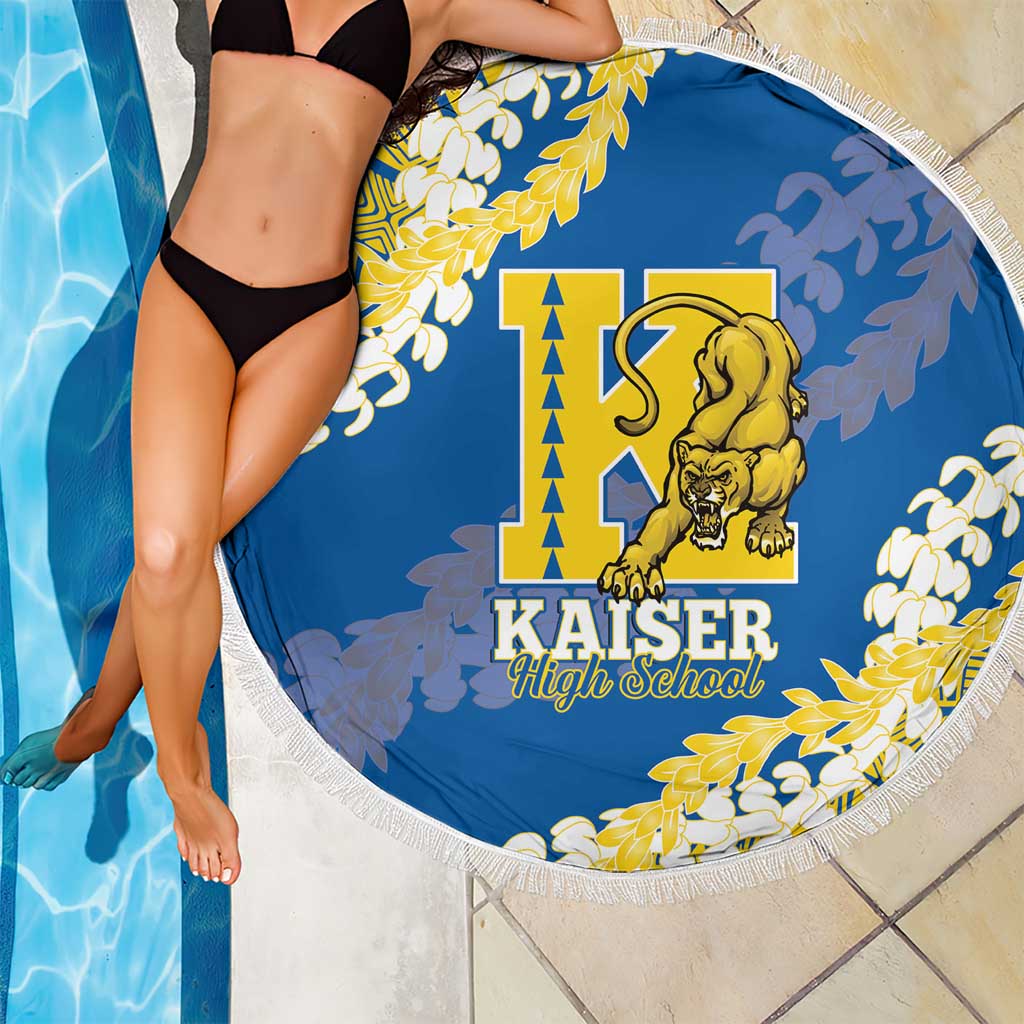 Kaiser Hawaii High School Beach Blanket Puakenikeni Lei Hawaiian Pattern LT14 - Polynesian Pride