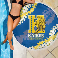 Kaiser Hawaii High School Beach Blanket Puakenikeni Lei Hawaiian Pattern LT14 - Polynesian Pride