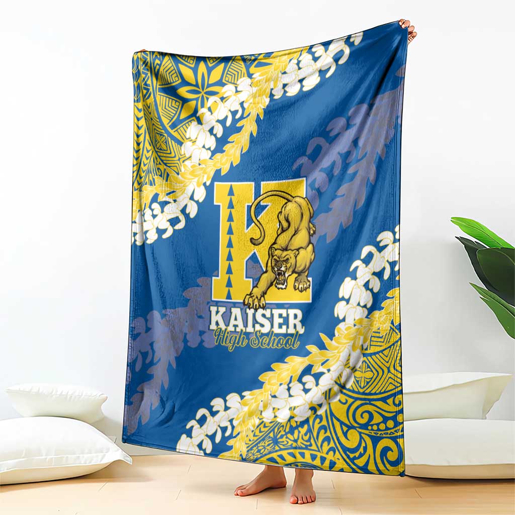 Kaiser Hawaii High School Blanket Puakenikeni Lei Hawaiian Pattern LT14 - Polynesian Pride