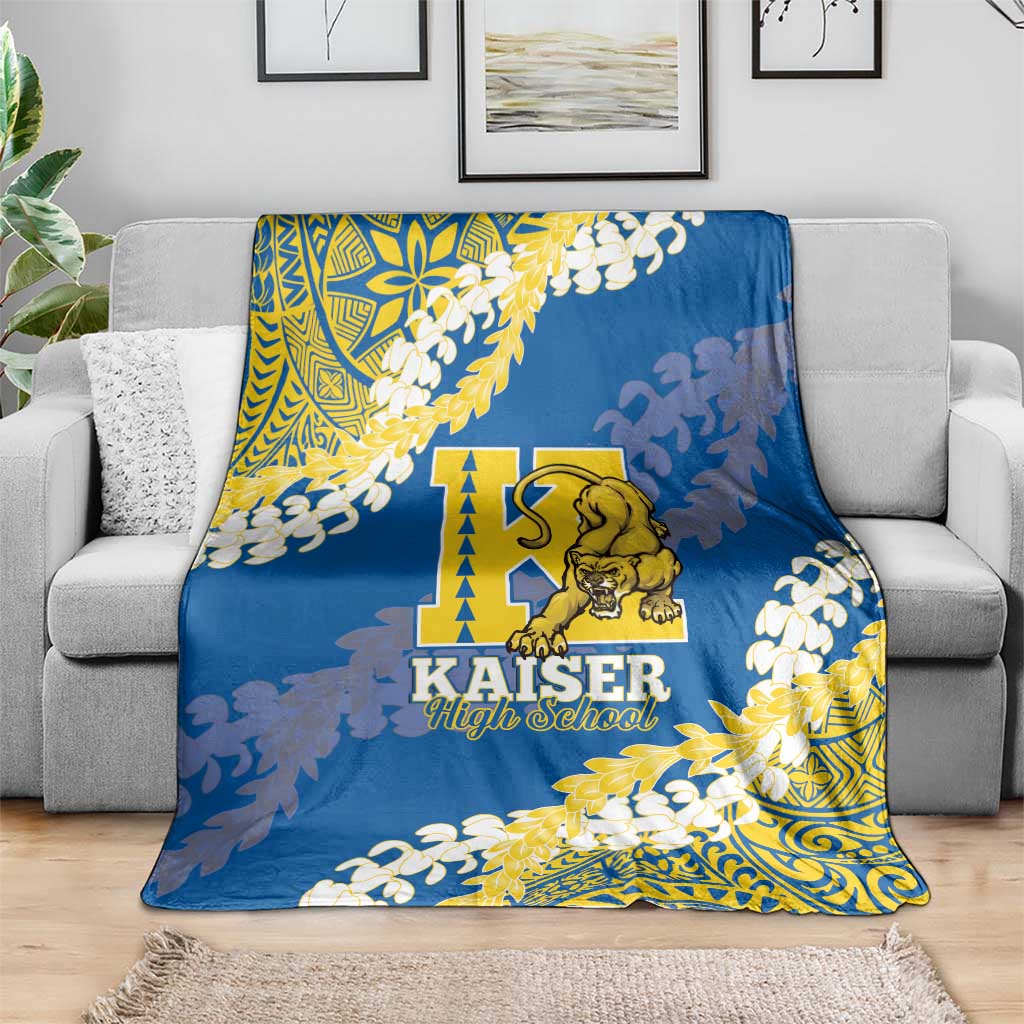 Kaiser Hawaii High School Blanket Puakenikeni Lei Hawaiian Pattern LT14 - Polynesian Pride