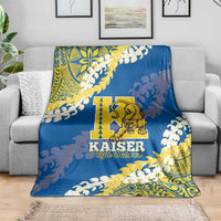 Kaiser Hawaii High School Blanket Puakenikeni Lei Hawaiian Pattern LT14 - Polynesian Pride