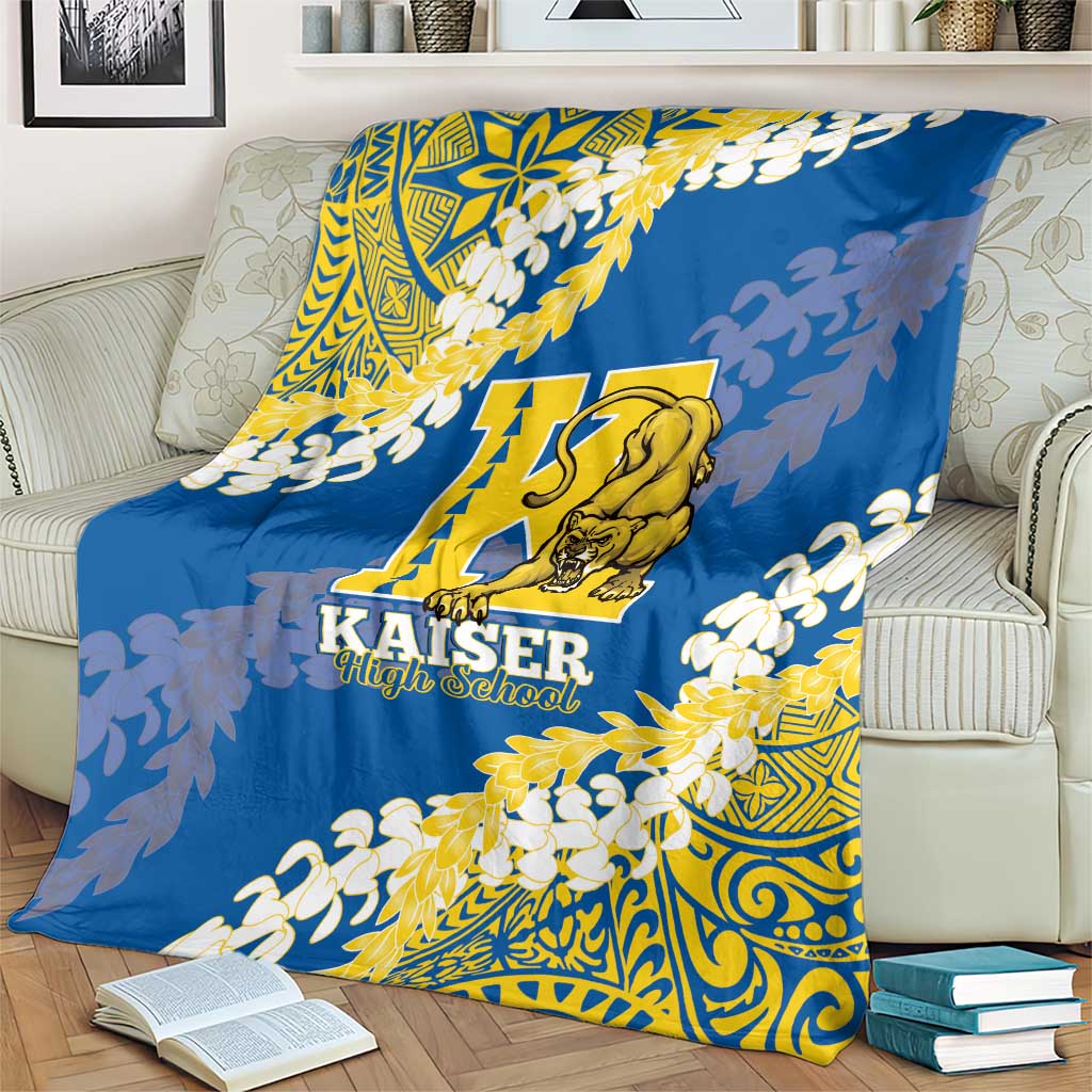 Kaiser Hawaii High School Blanket Puakenikeni Lei Hawaiian Pattern LT14 - Polynesian Pride