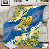 Kaiser Hawaii High School Blanket Puakenikeni Lei Hawaiian Pattern LT14 - Polynesian Pride