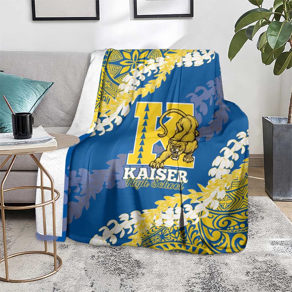 Kaiser Hawaii High School Blanket Puakenikeni Lei Hawaiian Pattern LT14 - Polynesian Pride