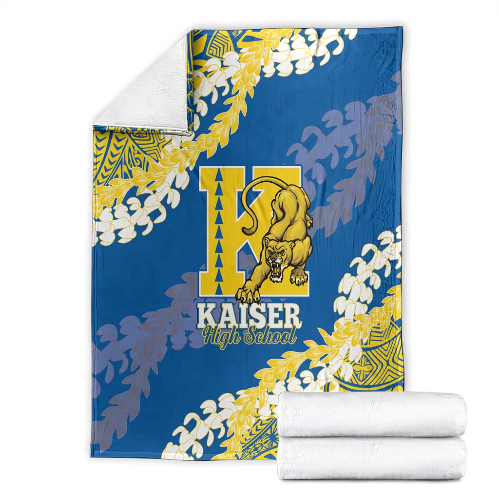 Kaiser Hawaii High School Blanket Puakenikeni Lei Hawaiian Pattern LT14 - Polynesian Pride