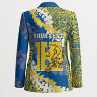Personalized Kaiser Hawaii High School Blazer Puakenikeni Lei Hawaiian Pattern LT14 - Polynesian Pride