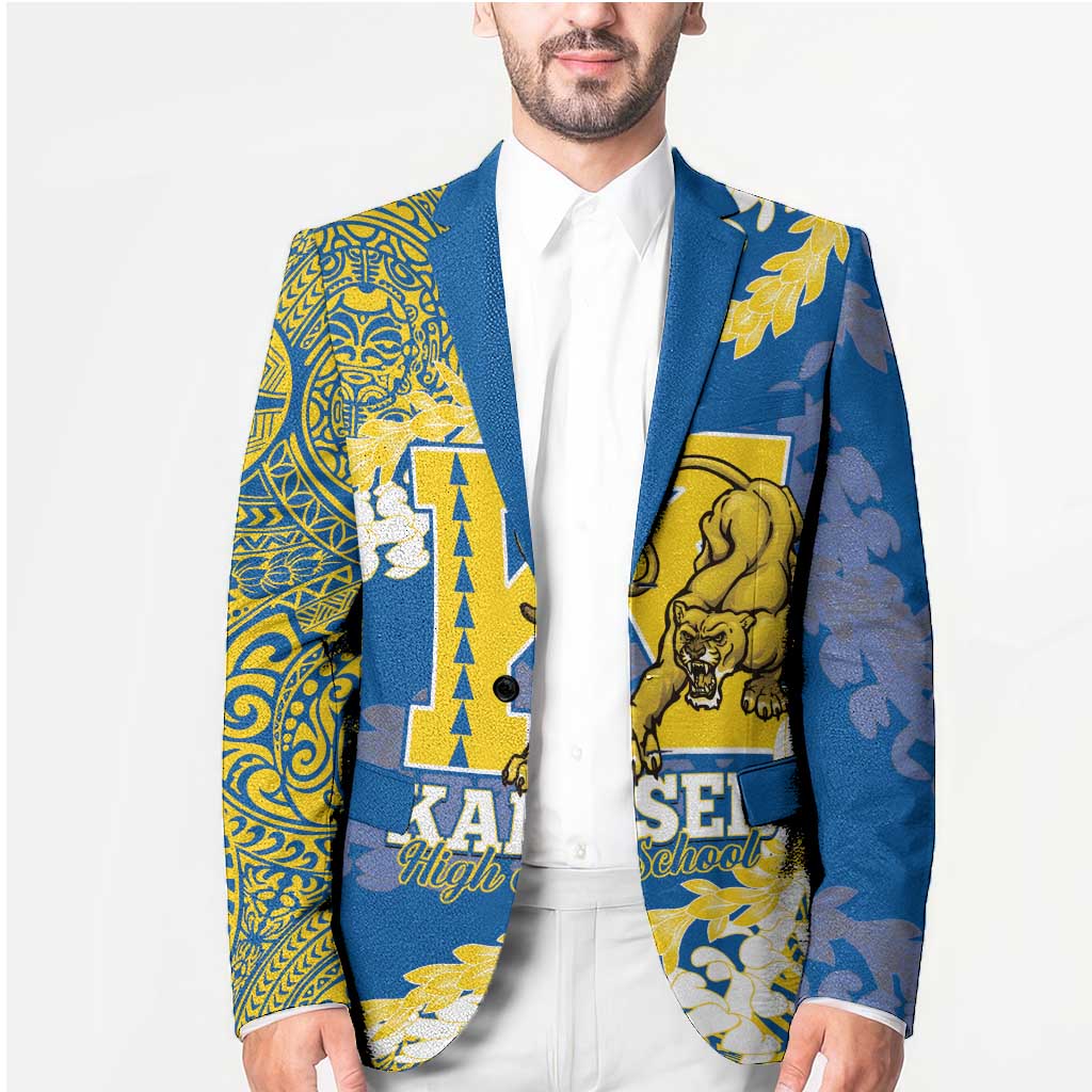Personalized Kaiser Hawaii High School Blazer Puakenikeni Lei Hawaiian Pattern LT14 - Polynesian Pride