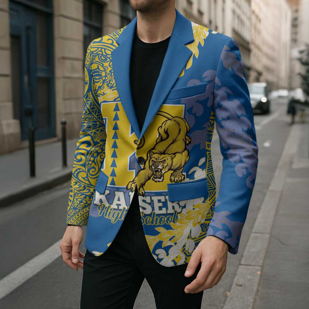 Personalized Kaiser Hawaii High School Blazer Puakenikeni Lei Hawaiian Pattern LT14 - Polynesian Pride