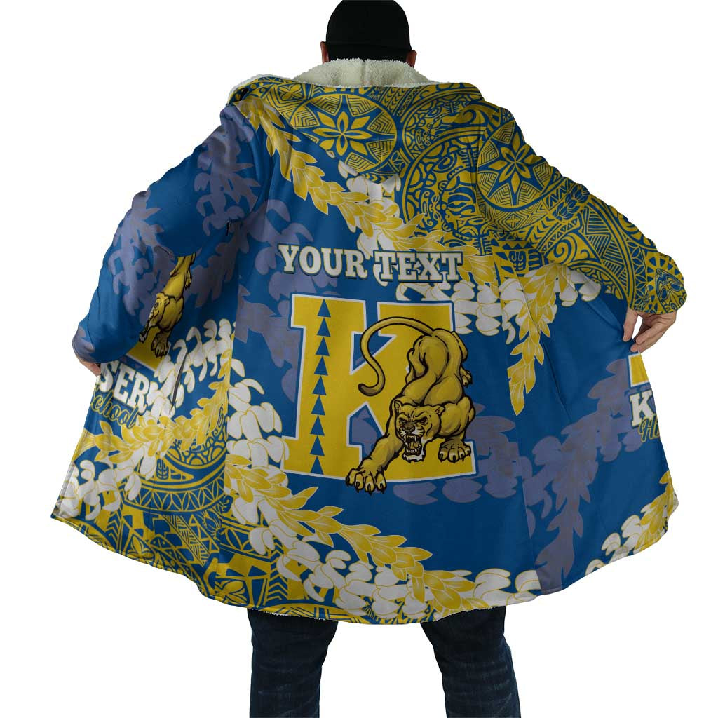 Personalized Kaiser Hawaii High School Cloak Puakenikeni Lei Hawaiian Pattern LT14 - Polynesian Pride