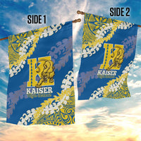 Kaiser Hawaii High School Garden Flag Puakenikeni Lei Hawaiian Pattern LT14 - Polynesian Pride