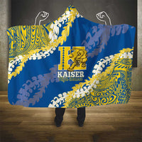 Kaiser Hawaii High School Hooded Blanket Puakenikeni Lei Hawaiian Pattern LT14 - Polynesian Pride